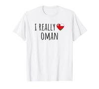 I Really Love Oman Value Graphic T-Shirt, Men, White, XL