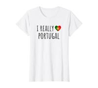 I Really Love Portugal Value Graphic T-Shirt, Women, White, L