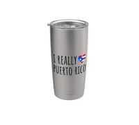I Really Love Puerto Rico Stainless Steel Insulated Tumbler