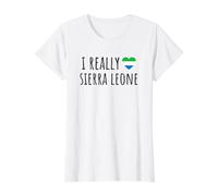 I Really Love Sierra Leone Value Graphic T-Shirt, Women, White, XL