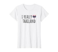 I Really Love Thailand Value Graphic T-Shirt, Women, White, L