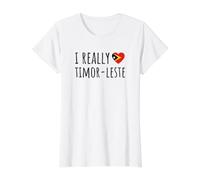 I Really Love Timor-Leste Value Graphic T-Shirt, Women, White, XL