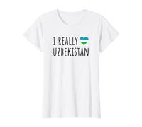 I Really Love Uzbekistan Value Graphic T-Shirt, Women, White, L