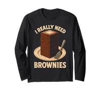 I Really Need Brownies Stack Fork Long Sleeve T-Shirt