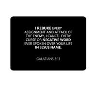 I Rebuke Every Assignment And Attack of The Enemy Metal Sign 10x14 Inch Personalized Yard Front Door Business Wall Decorations Garage Signs Wall Art Plaques for Restaurants
