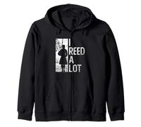 I Reed A Lot - Bagpipe Scottish Music Zip Hoodie