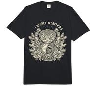 I Regret Everything Snake Art Comfort Colors Adult Heavyweight T-Shirt