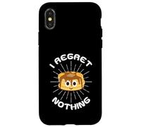 I Regret Nothing Cute Pancake Syrup Kawaii Pancakes Eating Case for iPhone X/XS