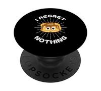 I Regret Nothing Cute Pancake Syrup Kawaii Pancakes Eating PopSockets Adhesive PopGrip