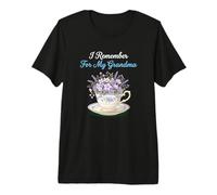 I Remember for My Grandma Alzheimer's Awareness Purple Premium T-Shirt