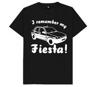 I Remember My Fiesta Kids Womens Mens T Shirt Large Black