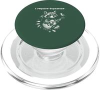 I Require Dopamine Funny Raccoon Music Vintage Boho Hippie PopSockets PopGrip for MagSafe