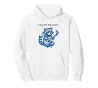 I Require Dopamine Hippie Acoustic Vintage Funny Raccoon Pullover Hoodie