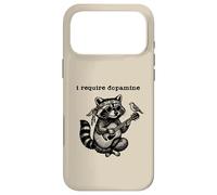 I Require Dopamine Retro Boho Funny Raccoon Acoustic Guitar Case for iPhone 17 Pro Max