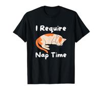 I Require Nap Time Cute Cat Sleepy Animal Funny Value Graphic T-Shirt