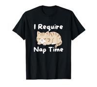 I Require Nap Time Cute Cat Sleepy Animal Funny Value Graphic T-Shirt