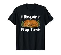 I Require Nap Time Cute Dinosaur Sleepy Dino Funny T-Shirt