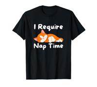 I Require Nap Time Cute Sleepy Cat Funny Value Graphic T-Shirt