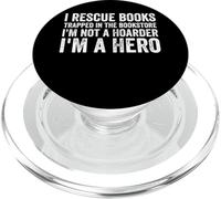 I Rescue Books Trapped in the Bookstore Funny Book Lover PopSockets PopGrip for MagSafe