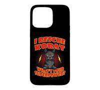 I Rescue Korat Cat What's Your Superpower Funny Cats Lover Case for iPhone 15 Pro Max