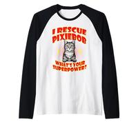 I Rescue Pixiebob Cat What's Your Superpower Cats Lover Raglan Baseball Tee