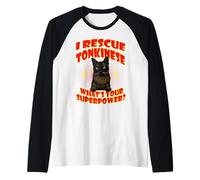 I Rescue Tonkinese Cat What's Your Superpower Cats Lover Raglan Baseball Tee