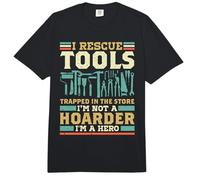 I Rescue Tools Trapped in The Store Im Not A Hoarder Im Hero Comfort Colors Adult Heavyweight T-Shirt