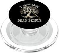 I Research Dead People Genealogy Ancestry Family Tree PopSockets PopGrip for MagSafe