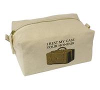 'I Rest My Case' Canvas Wash Bag/Makeup Case (CS00043661)