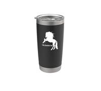 I Ride Therefore I Am Horse Design Stainless Steel Insulated Tumbler