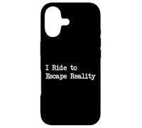 I Ride to Escape Reality Funny Cycling Quotes Apparel Case for iPhone 17