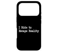 I Ride to Escape Reality Funny Cycling Quotes Apparel Case for iPhone 17 Pro