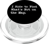 I Ride to Find What’s Not on the Map Sarcastic Cycling Quote PopSockets PopGrip for MagSafe