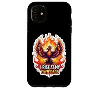 I Rise At My Own Pace Phoenix Rising Adversity Reconstruct Case for iPhone 11