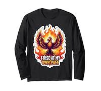 I Rise At My Own Pace Phoenix Rising Adversity Reconstruct Long Sleeve T-Shirt