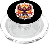 I Rise At My Own Pace Phoenix Rising Adversity Reconstruct PopSockets PopGrip for MagSafe