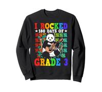 I Rocked 180 Days Of Grade 3 Panda Guitar Last Day Of School Sweatshirt