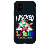 I Rocked 1st Grade Unicorn Guitar Last Day Of School Case for iPhone 11