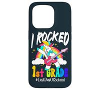 I Rocked 1st Grade Unicorn Guitar Last Day Of School Case for iPhone 15 Pro
