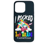 I Rocked 1st Grade Unicorn Guitar Last Day Of School Case for iPhone 15 Pro Max