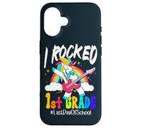I Rocked 1st Grade Unicorn Guitar Last Day Of School Case for iPhone 16