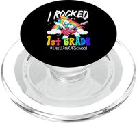I Rocked 1st Grade Unicorn Guitar Last Day Of School PopSockets PopGrip for MagSafe
