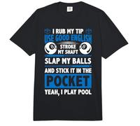 I Rub My Tip Use Good English Stroke My Shaft Billard Pool Comfort Colors Adult Heavyweight T-Shirt