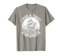 I Run A Tight Shipwreck Homeschool Mama Funny T-Shirt