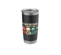 I Run Because I Really Like Macarons Parisian Air Macaron Stainless Steel Insulated Tumbler
