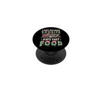 I Run Because Zombies Hate Fast Food Zombie Apocalypse PopSockets Adhesive PopGrip