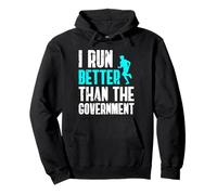 I Run Better Than The Goverment 13.1 Half Marathon Runner Pullover Hoodie