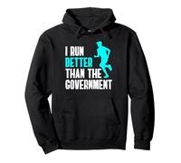 I Run Better Than The Goverment 13.1 Half Marathon Runner Pullover Hoodie