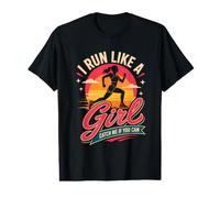 I Run Like A Girl Catch Me If You Can Value Graphic T-Shirt