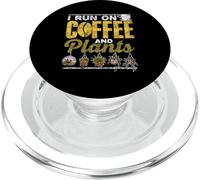 I Run On Coffee And Plants Botanics Gardening Botanist PopSockets PopGrip for MagSafe